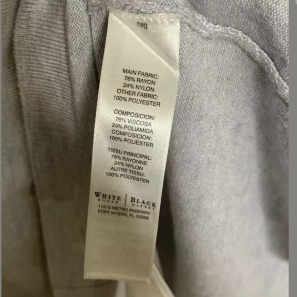 White House Black Market Womens Sweater XS Gray - Picture 3 of 5